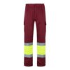 36052_225 VL ATHENA. Two-tone twill trousers (210g/m²), lined, multi-pocket, in cotton (20%) and polyester (80%)