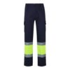 36054_204 VL POSEIDON. Two-tone multi-pocket twill trousers (210g/m²), in cotton (20%) and polyester (80%)