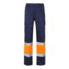 36054_214 VL POSEIDON. Two-tone multi-pocket twill trousers (210g/m²), in cotton (20%) and polyester (80%)