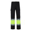 36056_203 VL POSEIDON LARGE. Two-tone multi-pocket twill trousers (210g/m²), in cotton (20%) and polyester (80%)