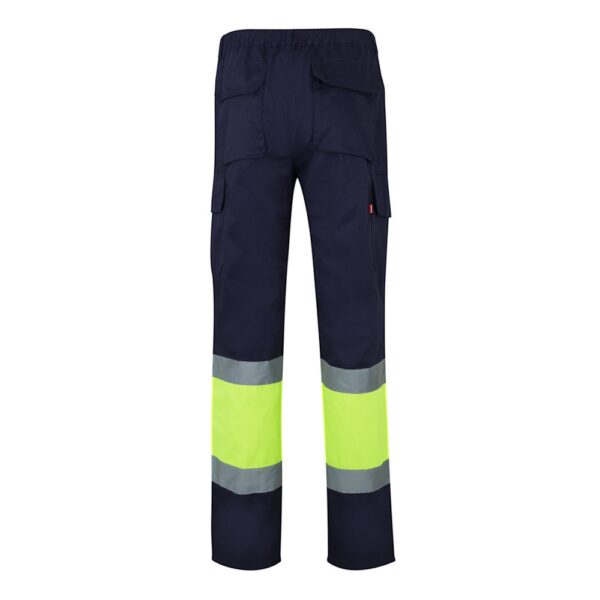 VL POSEIDON LARGE. Two-tone multi-pocket twill trousers (210g/m²), in cotton (20%) and polyester (80%)