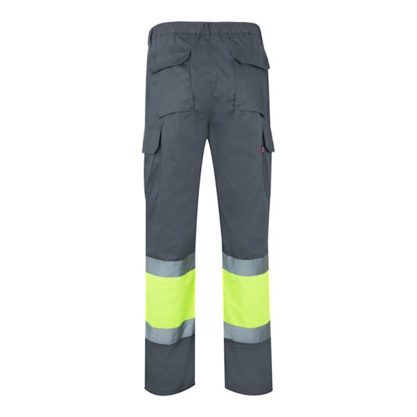 VL POSEIDON LARGE. Two-tone multi-pocket twill trousers (210g/m²), in cotton (20%) and polyester (80%)