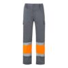 36056_217 VL POSEIDON LARGE. Two-tone multi-pocket twill trousers (210g/m²), in cotton (20%) and polyester (80%)