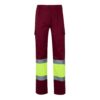 36056_225 VL POSEIDON LARGE. Two-tone multi-pocket twill trousers (210g/m²), in cotton (20%) and polyester (80%)