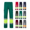 36056_set VL POSEIDON LARGE. Two-tone multi-pocket twill trousers (210g/m²), in cotton (20%) and polyester (80%)