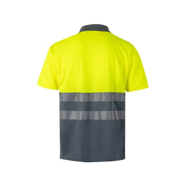 VL CUPID. Two-tone bird-eye polo shirt (160g/m²) with short sleeves, in polyester (100%)