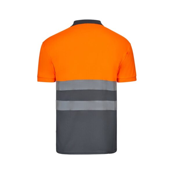 VL CUPID. Two-tone bird-eye polo shirt (160g/m²) with short sleeves, in polyester (100%)