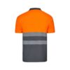 VL CUPID LARGE. Two-tone bird-eye polo shirt (160g/m²) with short sleeves, in polyester (100%)
