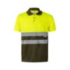 VL CUPID LARGE. Two-tone bird-eye polo shirt (160g/m²) with short sleeves, in polyester (100%)