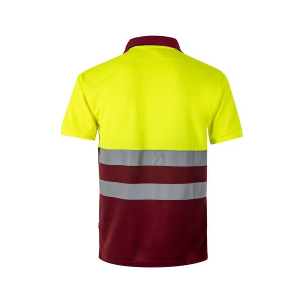VL CUPID LARGE. Two-tone bird-eye polo shirt (160g/m²) with short sleeves, in polyester (100%)