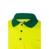 VL VULCAN. Two-tone bird-eye polo shirt (160g/m²) with long sleeves, in polyester (100%)