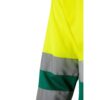 VL VULCAN. Two-tone bird-eye polo shirt (160g/m²) with long sleeves, in polyester (100%)