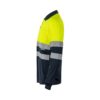 VL VULCAN LARGE. Two-tone bird-eye polo shirt (160g/m²) with long sleeves, in polyester (100%)