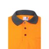 VL VULCAN LARGE. Two-tone bird-eye polo shirt (160g/m²) with long sleeves, in polyester (100%)