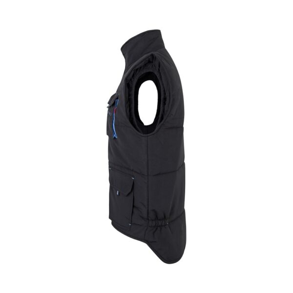 VL NERGAL. Padded vest, two-tone, multi-pocket (120g/m²), in polyester (100%)