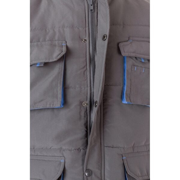 VL NERGAL. Padded vest, two-tone, multi-pocket (120g/m²), in polyester (100%)
