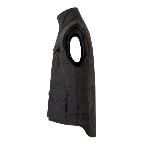 VL NERGAL. Padded vest, two-tone, multi-pocket (120g/m²), in polyester (100%)