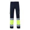 36087_204 VL ZEUS. Two-tone, multi-pocket stretch trousers (240g/m²), in cotton (46%), EME (38%) and polyester (16%)