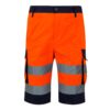 36089_128 VL HADES. Two-tone multi-pocket Bermuda shorts (210g/m²), in cotton (20%) and polyester (80%)