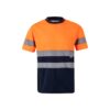 36093_214 VL BRAHMA. Two-tone bird-eye technical T-shirt (140g/m²), in polyester (100%)