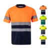 36093_set VL BRAHMA. Two-tone bird-eye technical T-shirt (140g/m²), in polyester (100%)