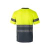36094_207-b VL BRAHMA LARGE. Two-tone bird-eye technical T-shirt (140g/m²), in polyester (100%)