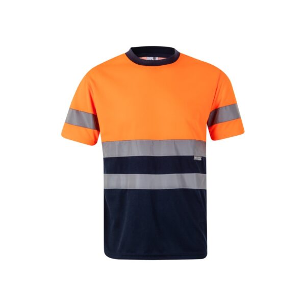 VL BRAHMA LARGE. Two-tone bird-eye technical T-shirt (140g/m²), in polyester (100%)