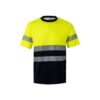 36096_204 VL BASTET. Two-tone piqué T-shirt (150g/m²), in cotton (55%) and polyester (45%)