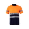 36096_214 VL BASTET. Two-tone piqué T-shirt (150g/m²), in cotton (55%) and polyester (45%)