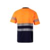 36096_214-b VL BASTET. Two-tone piqué T-shirt (150g/m²), in cotton (55%) and polyester (45%)