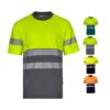 36096_set VL BASTET. Two-tone piqué T-shirt (150g/m²), in cotton (55%) and polyester (45%)
