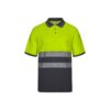 36100_207 VL ACHELOUS. Two-tone piqué polo shirt (150g/m²) with short sleeves, in cotton (55%) and polyester (45%)