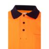 36100_214-f VL ACHELOUS. Two-tone piqué polo shirt (150g/m²) with short sleeves, in cotton (55%) and polyester (45%)