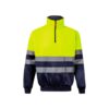 36101_204 VL THOR. Two-tone sweatshirt (300g/m²) in polyester fleece (100%)