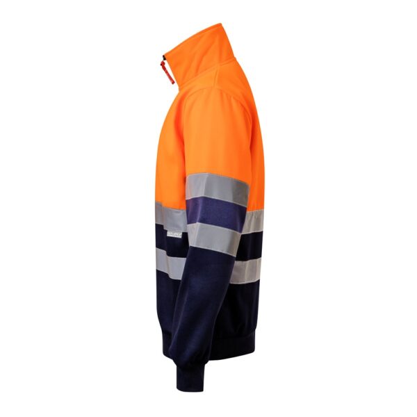 VL THOR. Two-tone sweatshirt (300g/m²) in polyester fleece (100%)
