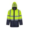 VL JUNO. Two-tone 4-in-1 parka (180g/m²), in polyester (100%) with PU coating