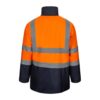 VL JUNO. Two-tone 4-in-1 parka (180g/m²), in polyester (100%) with PU coating