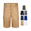 36115_set VL CHIONE. Bermuda shorts in multi-pocket twill (200g/m²), in cotton (35%) and polyester (65%)