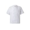 VL DURGA. Short-sleeved poplin (110g/m²) kitchen jacket in cotton (35%) and polyester (65%)