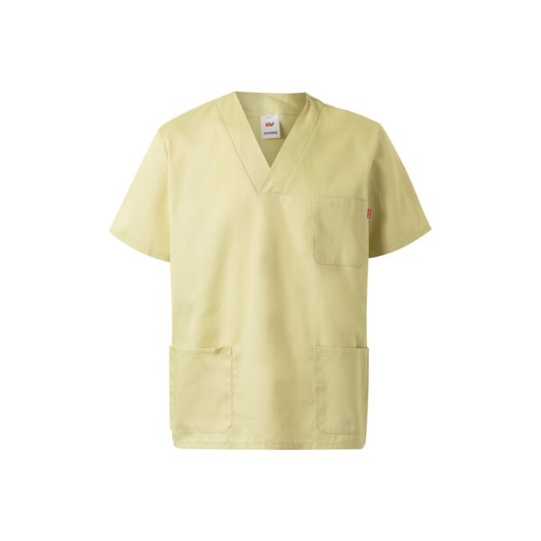VL ILLAPA. Twill tunic (190g/m²) with short sleeves, in polyester (65%) and cotton (35%)