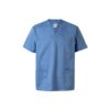 36132_164 VL ILLAPA. Twill tunic (190g/m²) with short sleeves, in polyester (65%) and cotton (35%)