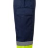 36138_204-e VL ARTEMIS. Two-tone trousers, in twill (190g/m²), cotton (20%) and polyester (80%)