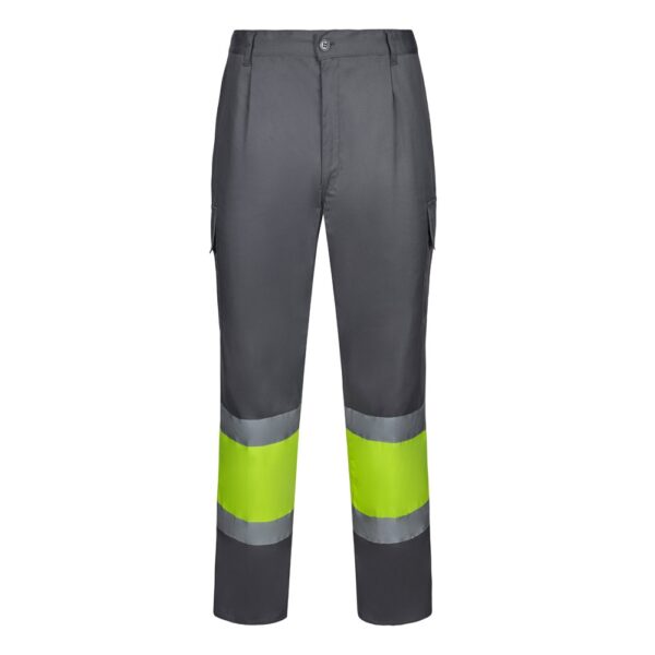 VL ARTEMIS. Two-tone trousers, in twill (190g/m²), cotton (20%) and polyester (80%)