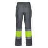 36138_207-b VL ARTEMIS. Two-tone trousers, in twill (190g/m²), cotton (20%) and polyester (80%)