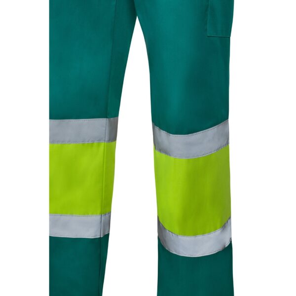 VL ARTEMIS. Two-tone trousers, in twill (190g/m²), cotton (20%) and polyester (80%)