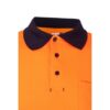 36139_214-f VL PLUTO. Two-tone piqué polo shirt (150g/m²) with long sleeves, in cotton (55%) and polyester (45%)