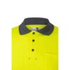 36140_207-f VL PLUTO LARGE. Two-tone piqué polo shirt (150g/m²) with long sleeves, in cotton (55%) and polyester (45%)