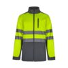 VL HESTIA. Two-tone soft shell jacket (280g/m²), in polyester (96%) and elastane (4%)