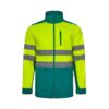 36145_209 VL HESTIA LARGE. Two-tone soft shell jacket (280g/m²), with fleece lining and TPU membrane, in polyester (96%) and elastane (4%)