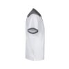 36148_106-d VL VELES. Two-tone stretch piqué polo shirt (200g/m²) with short sleeves, in polyester (96%) and elastane (4%)